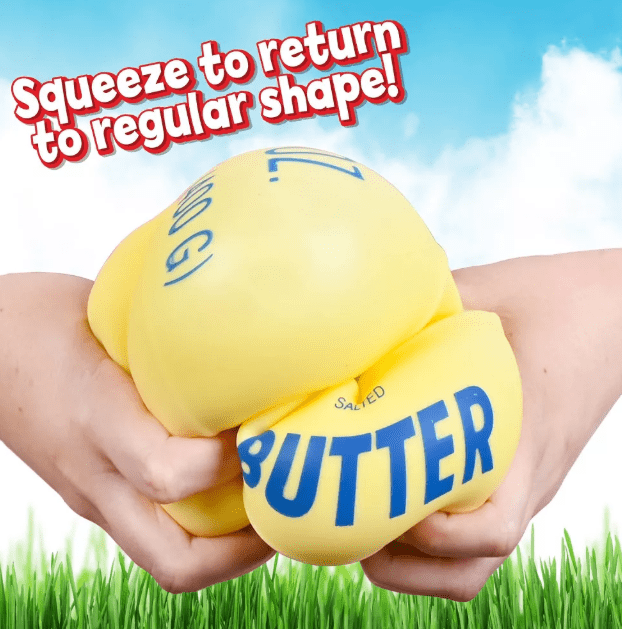 Squeezy CHEESE BLOCK Sensory Toy