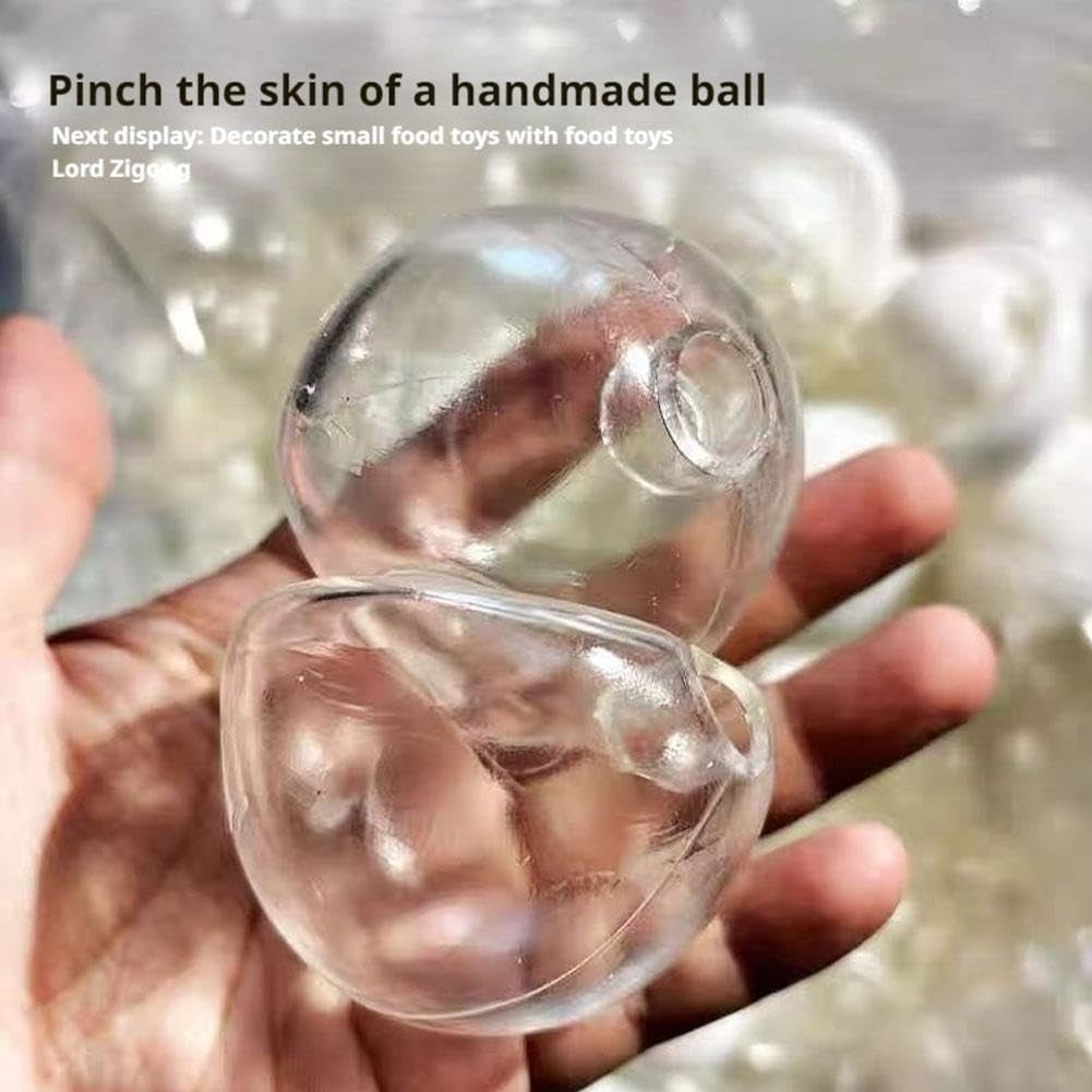 12 Pcs DIY Stress Ball Making Kit – Empty Squishy Skins – Crunchy