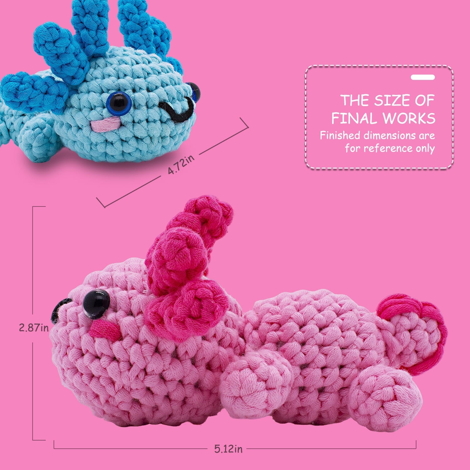 Fountwell Crochet Kits Clearance,Learn to Crochet Kit for Beginners; S