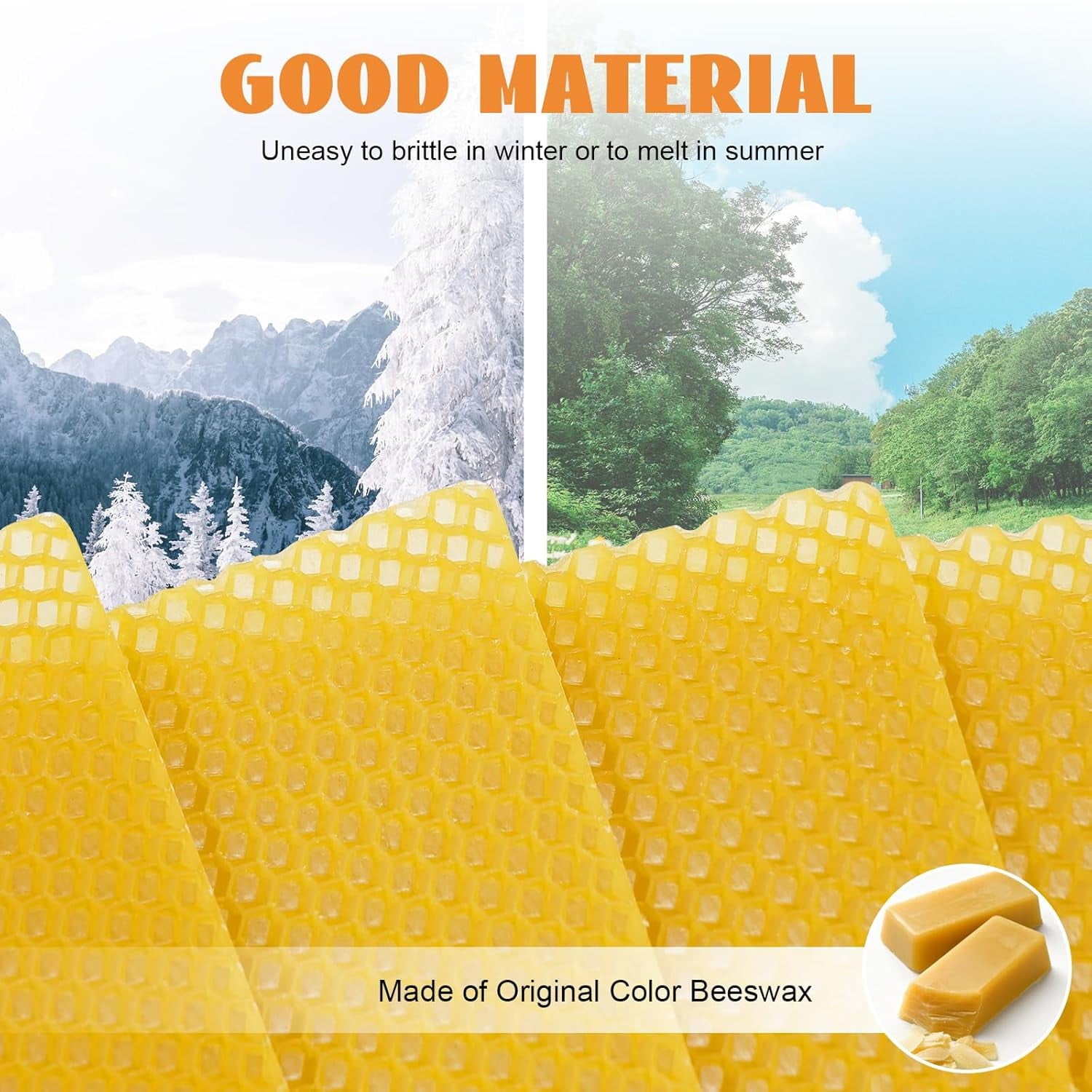 30 PCS Pure Beeswax Hive Frames, Beehive Bee Frames Waxed Foundation,