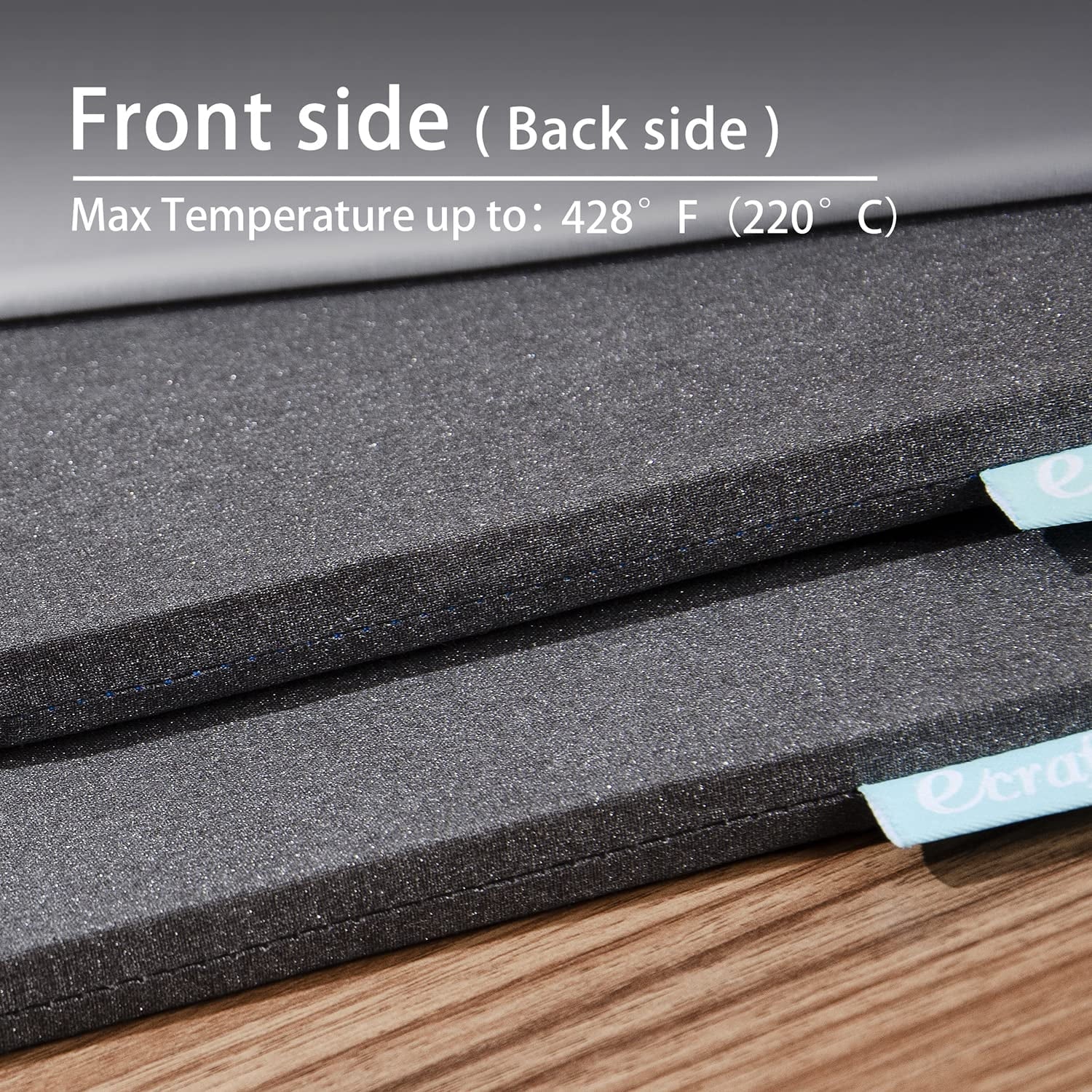 Heat Press Mat, 13" x 17" for Cricut Easypress, Double Sided Insulatio