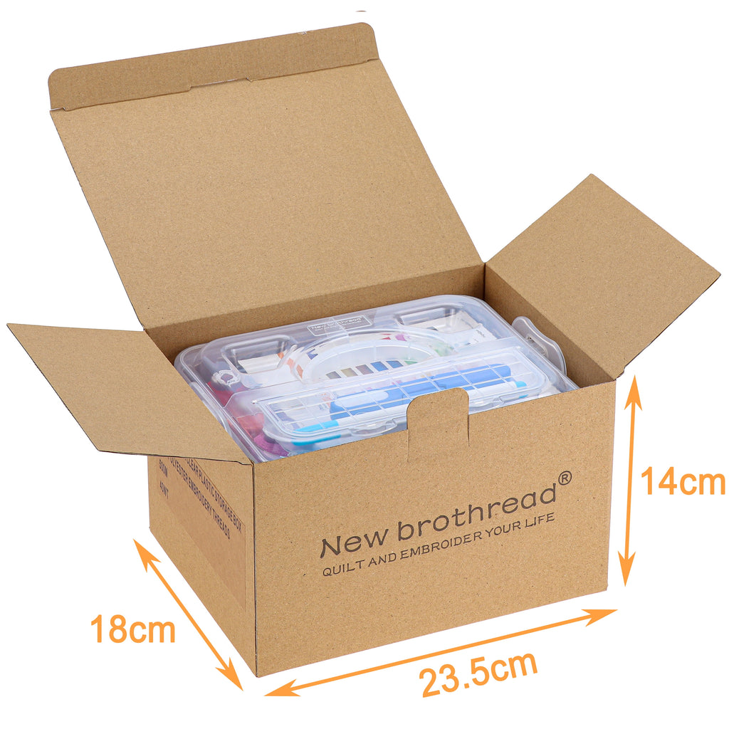 New brothread 40 Colors 500m Embroidery Machine Thread with Plastic St