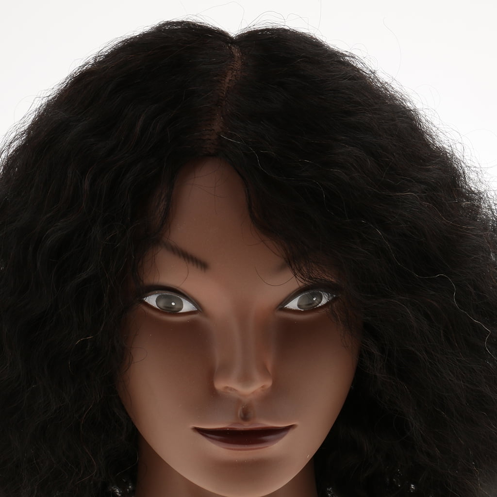 EHJRE African American Afro 100% REAL HUMAN HAIR Cosmetology Hairdress