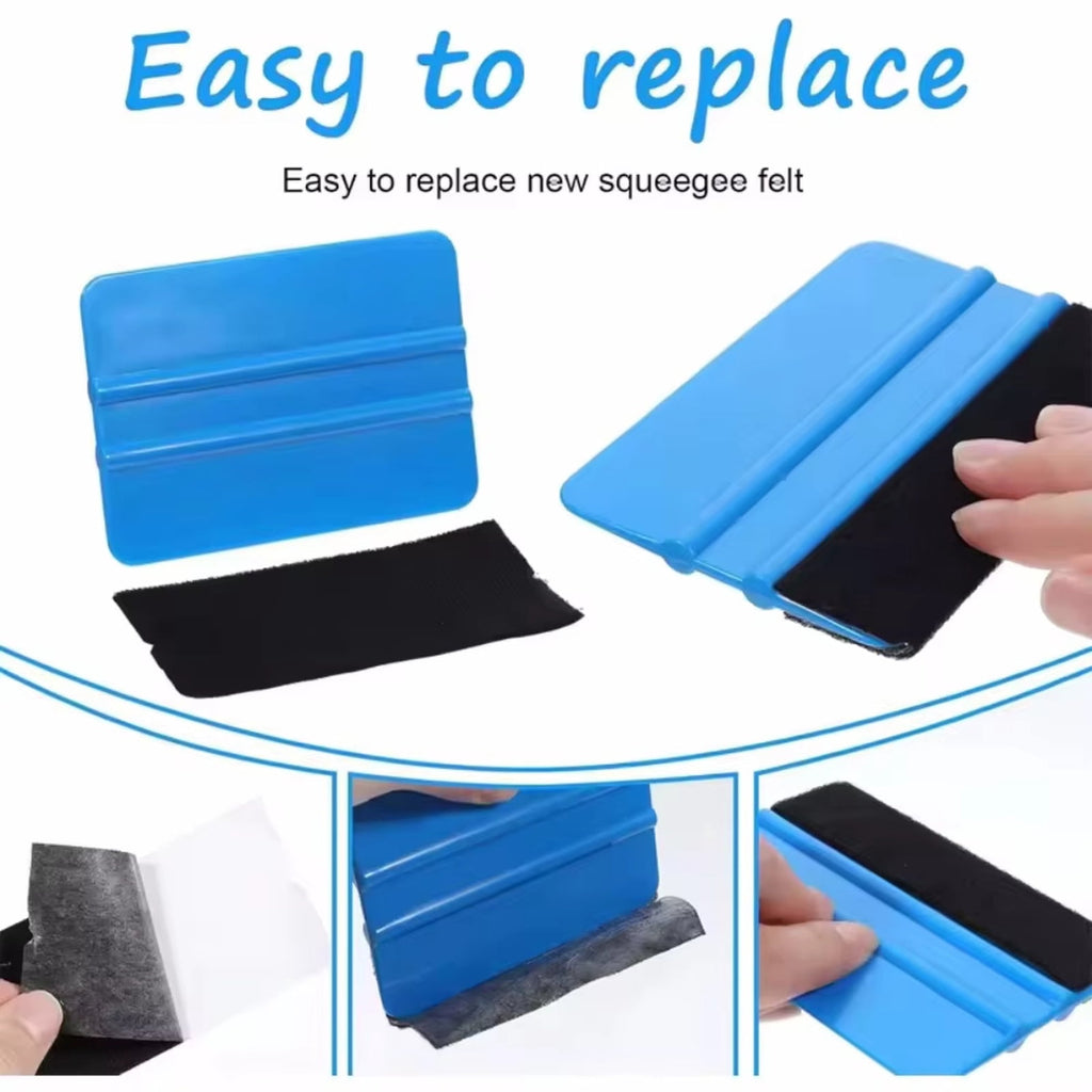 Professional Car Vinyl Wrap Squeegee with Protective Felt Edge Scratch