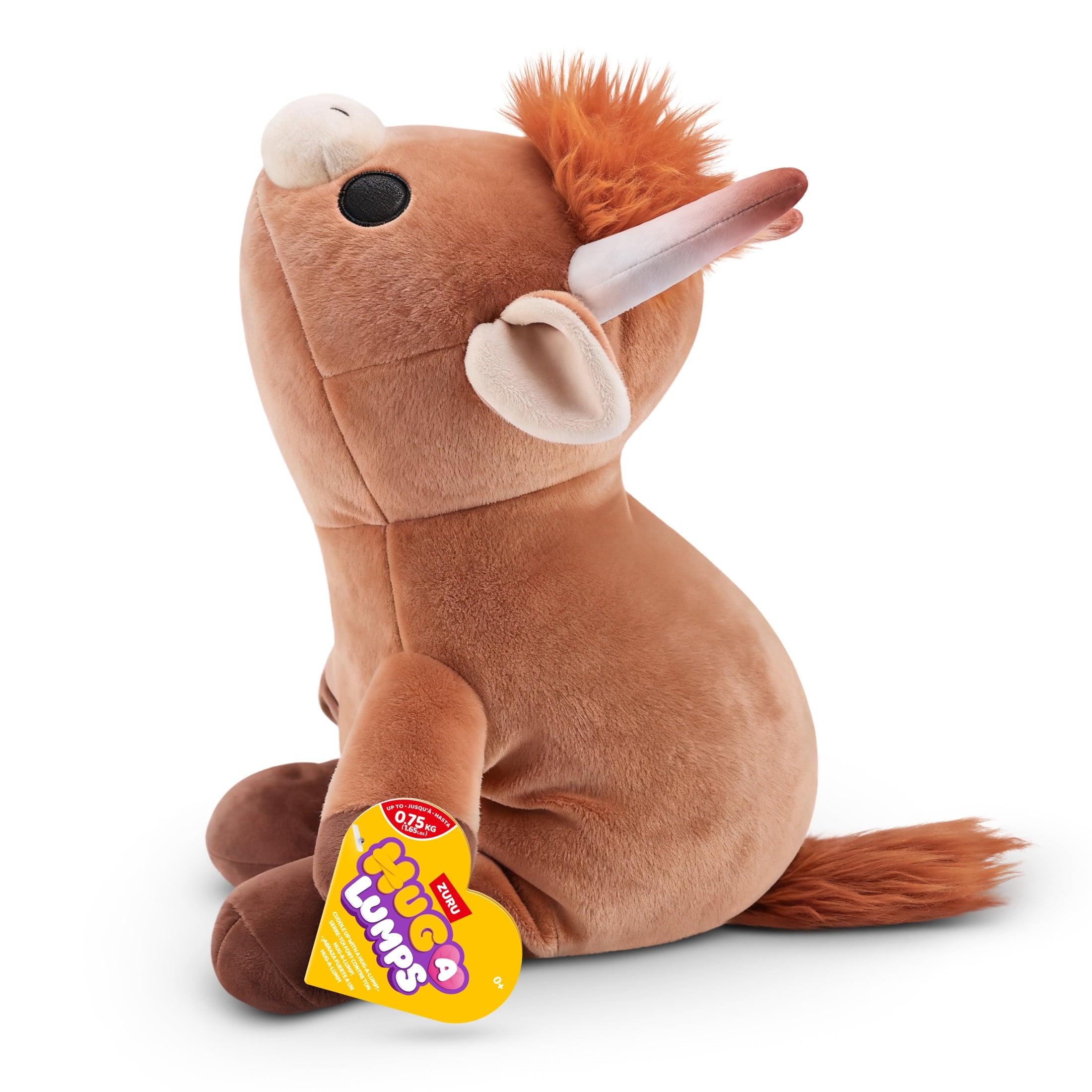 Hug a Lumps Holly the Highland Cow by ZURU - Small 1.65lbs Cuddly Weig