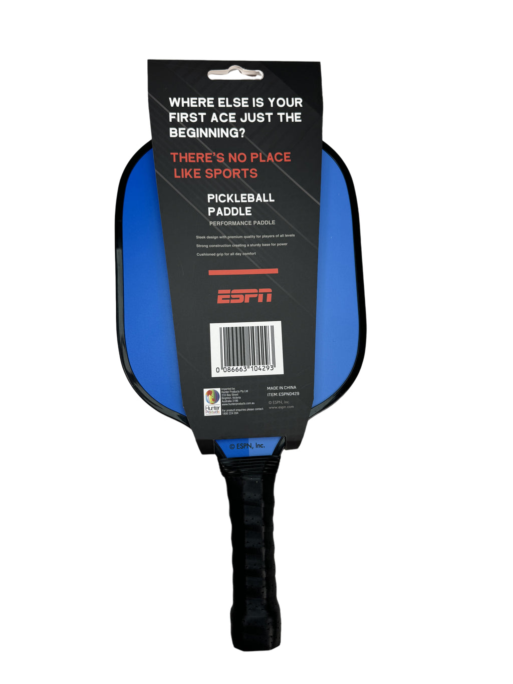 ESPN Wooden Performance Pickleball Paddle, Blue