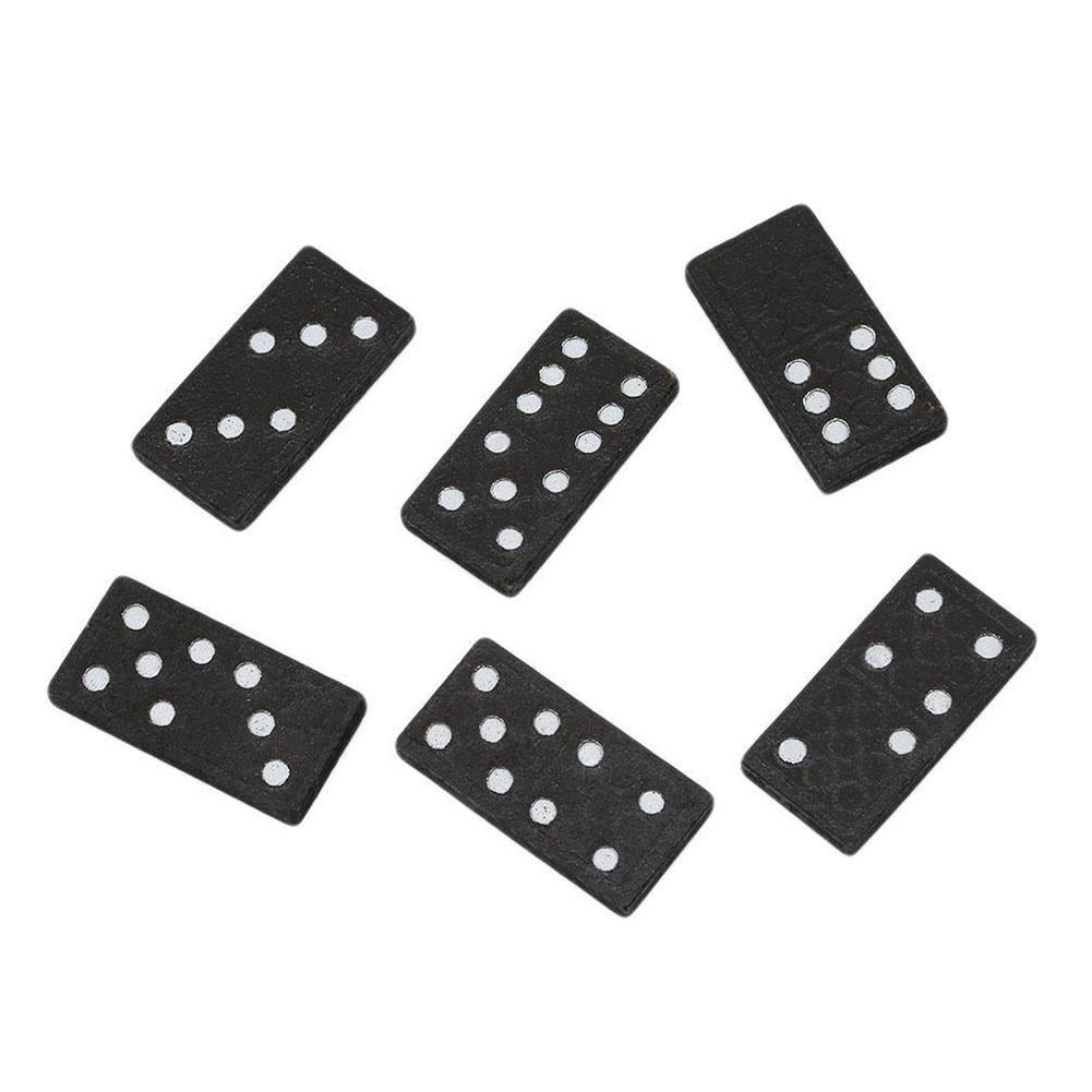 Wooden Boxed Black Dominoes Wooden Board Game Teaching Aids