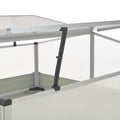 NNEVL Greenhouse Brown 100x100x85 cm Galvanised Steel