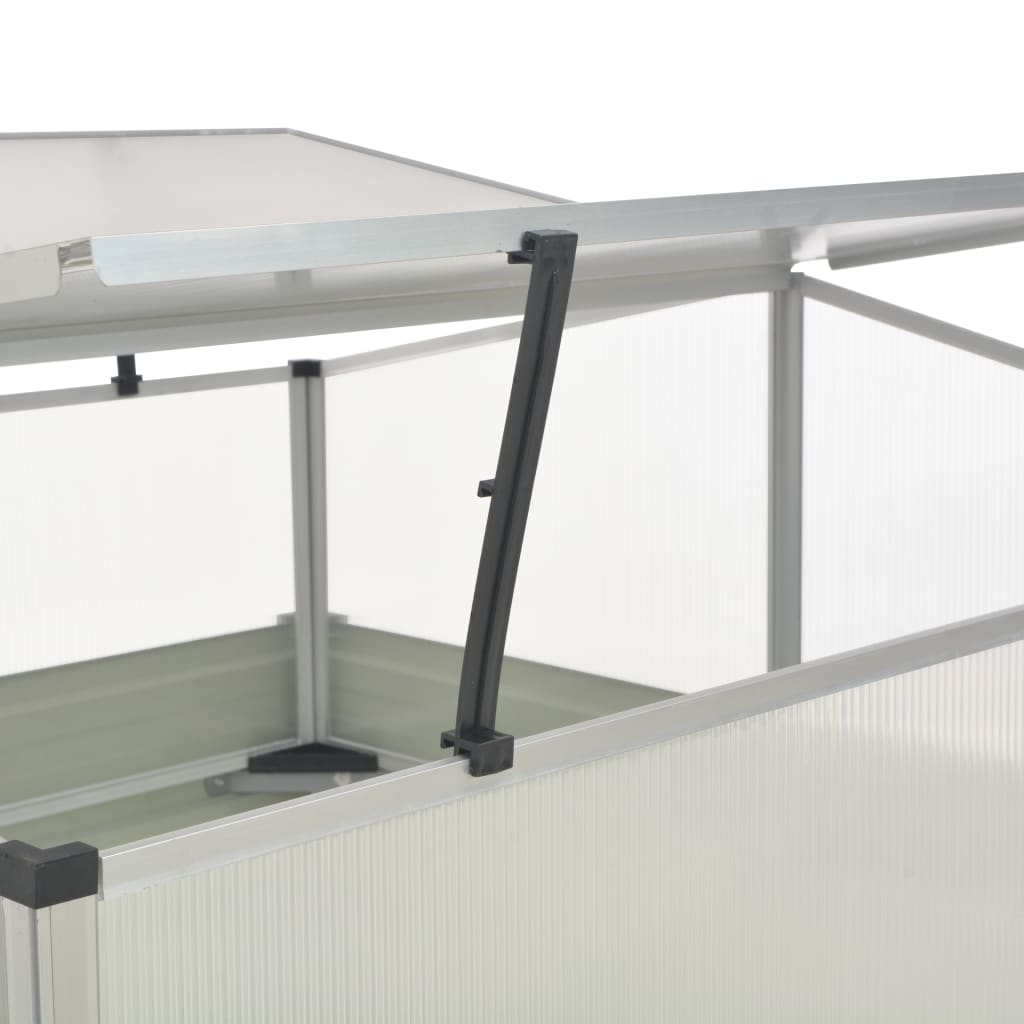 NNEVL Greenhouse Brown 100x100x85 cm Galvanised Steel