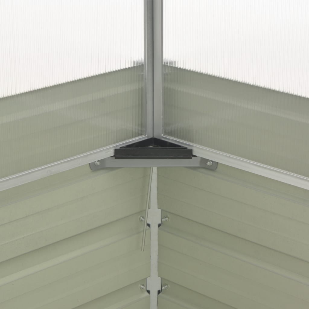 NNEVL Greenhouse Brown 100x100x85 cm Galvanised Steel