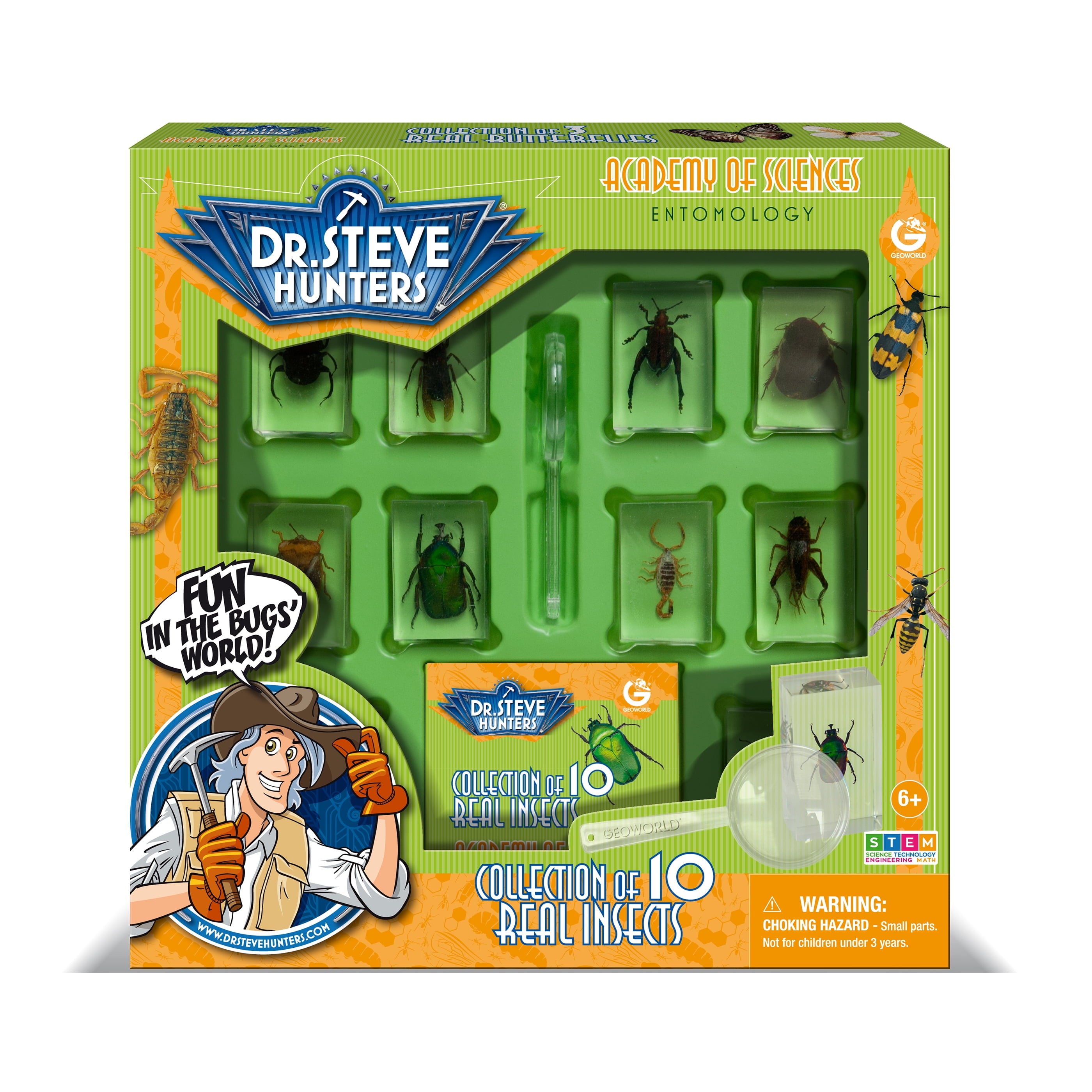 Dr. Steve Hunters Bug's World Educational STEM Learning Kit - Collecti