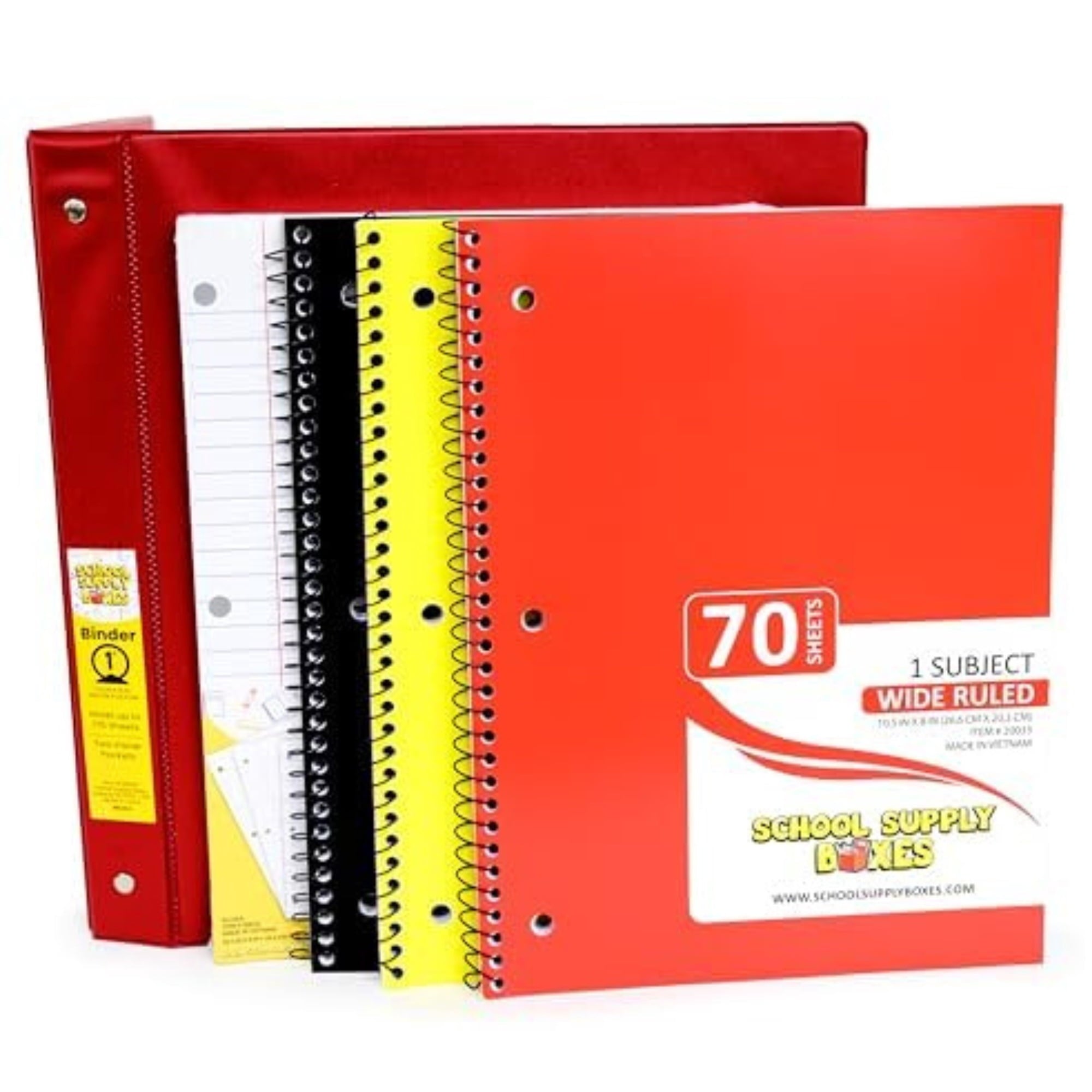 School Supply Boxes | Elementary School Bundle (78 Piece) | House Bran