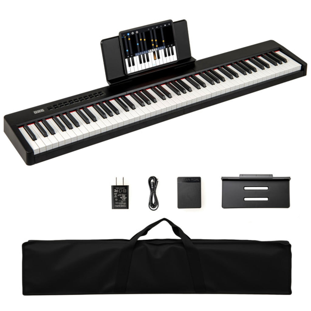 88-Key Velocity-Sensitive Digital Piano, 124.46×24.13×6.35 cm French