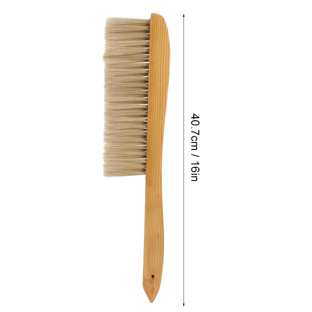 Riousery Double Row Long Handle Beekeeping Brush Wooden Beehive Sweepi