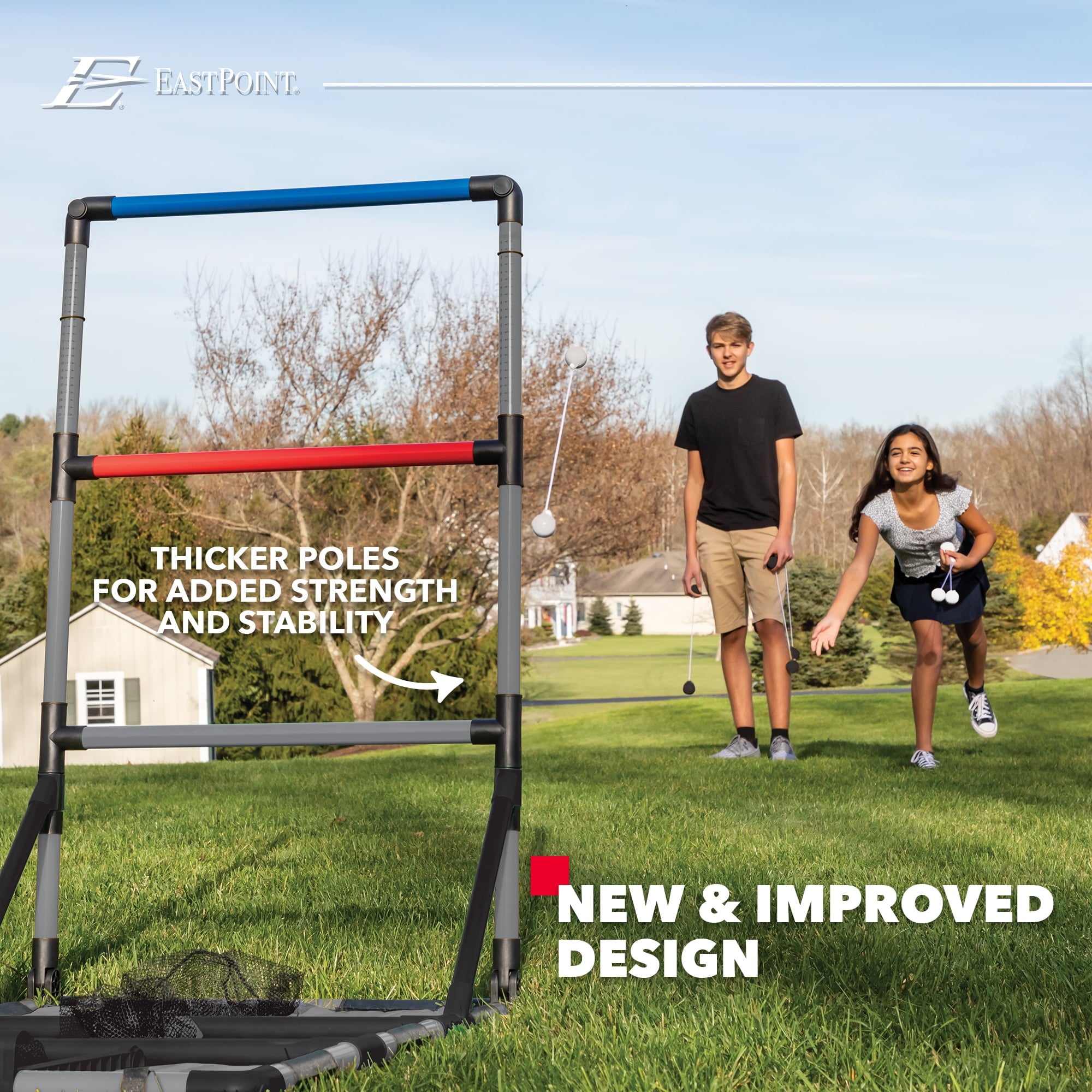 EastPoint Sports 3-in-1 Tailgate Game Set - Cornhole, Ladderball, Wash