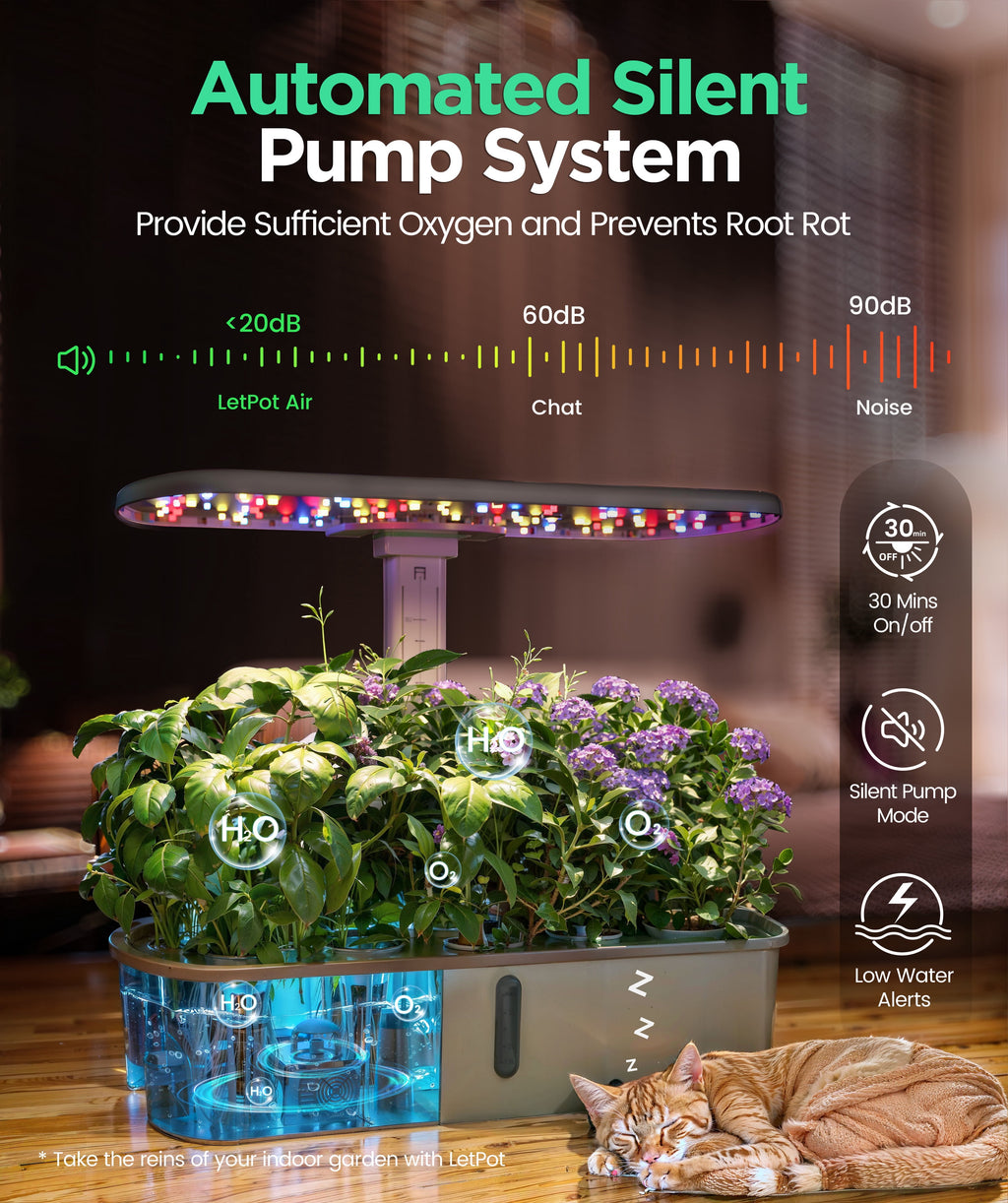 LetPot LPH-Air 10-Pod Hydroponics Growing System - APP&WiFi Controlled