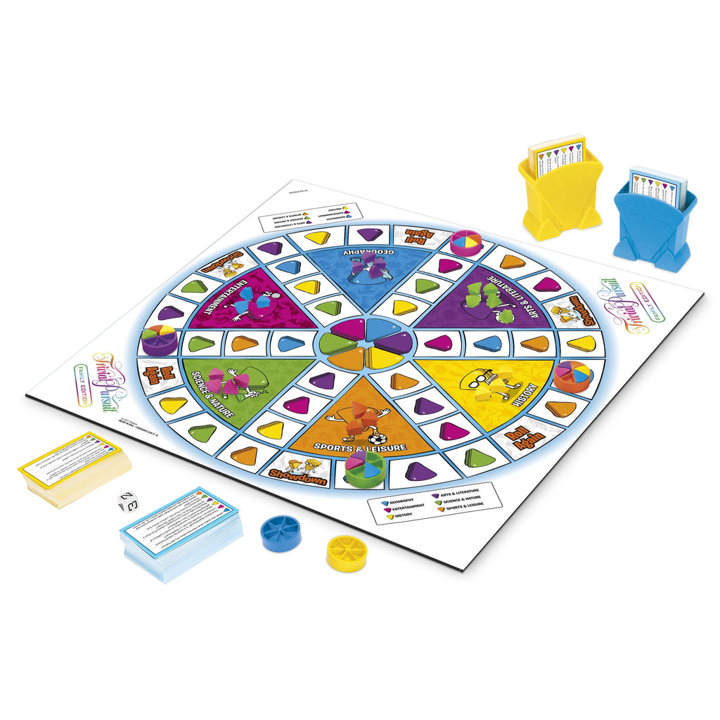Trivial Pursuit Family Edition game, Board Game for 2 or More Players,
