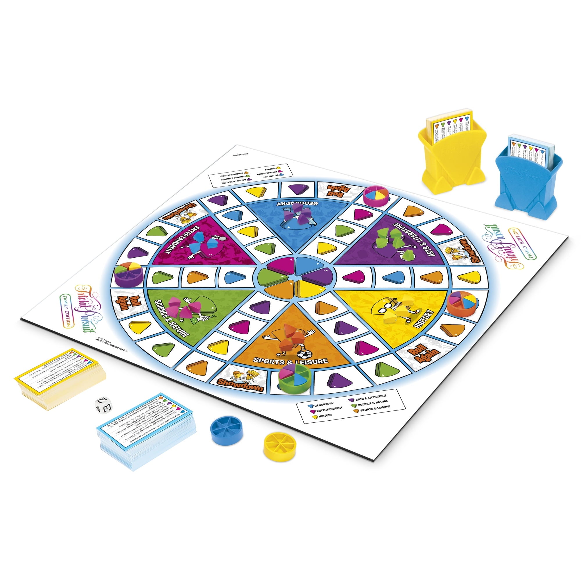 Trivial Pursuit Family Edition game, Board Game for 2 or More Players,