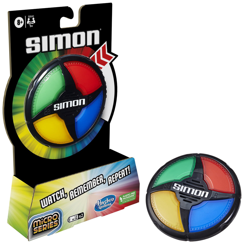 Simon Micro Series Electronic Compact Size Game for Kids, Boys and Gir