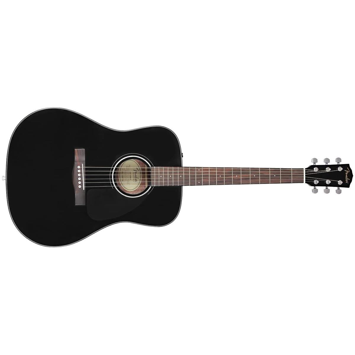 Fender Dreadnought Acoustic Guitar, Black