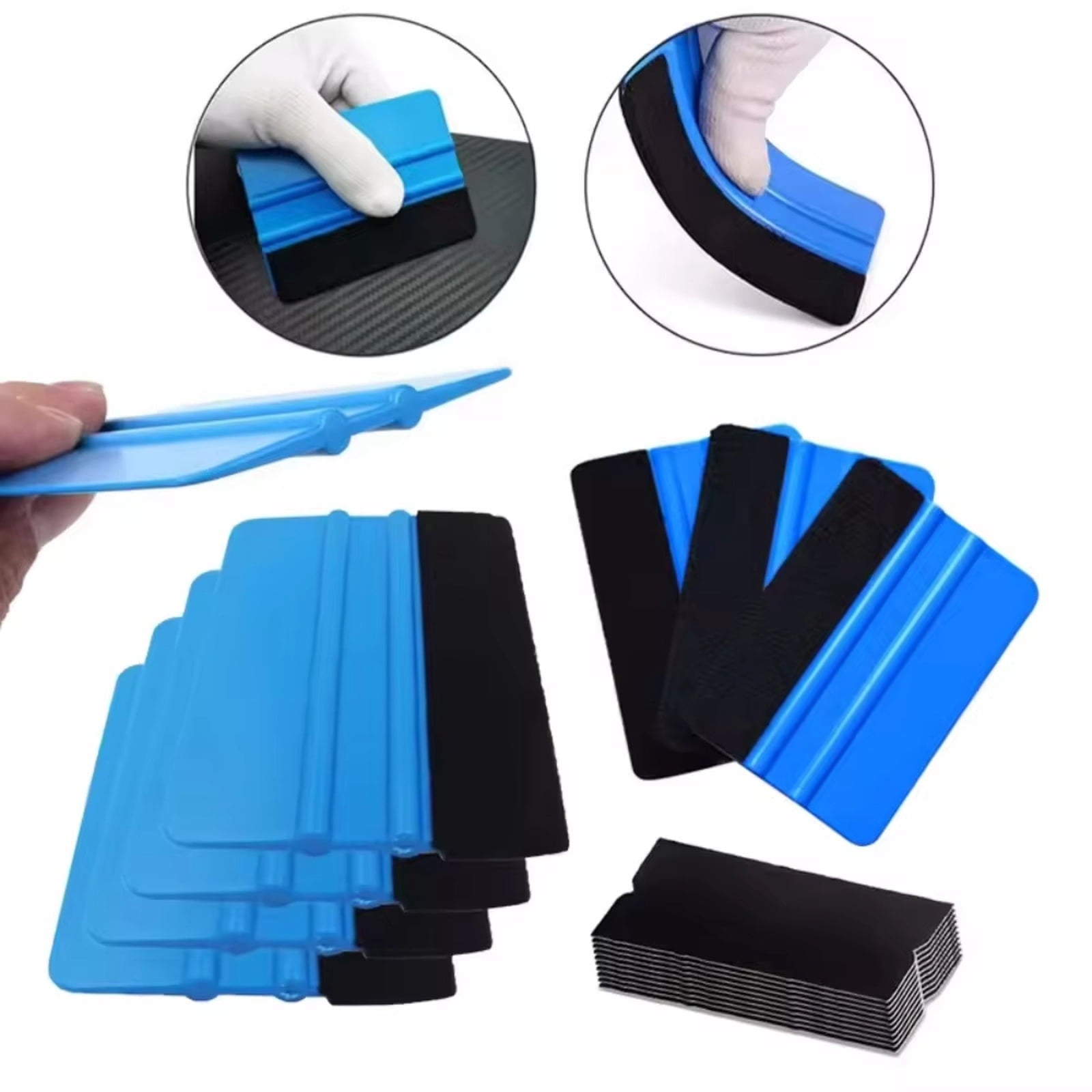 Professional Car Vinyl Wrap Squeegee with Protective Felt Edge Scratch