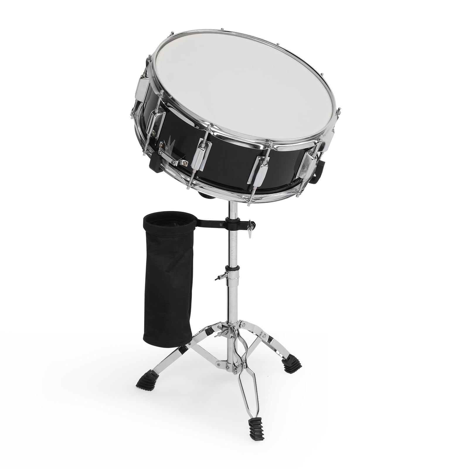 Snare Drum Set with Drumstick Holder, Snare Drum Bag, Strap, Mute Pad