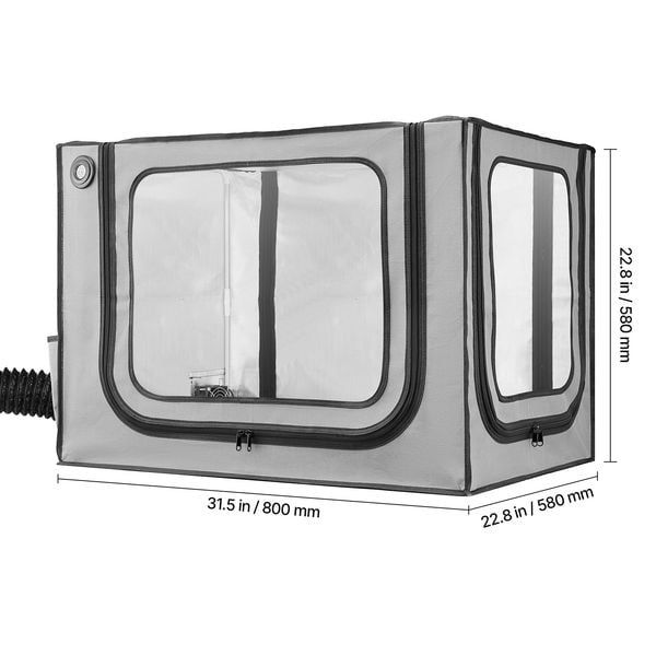 3D Printer Enclosure Dustproof Waterproof 600D Oxford Bambu Lab A1 LED