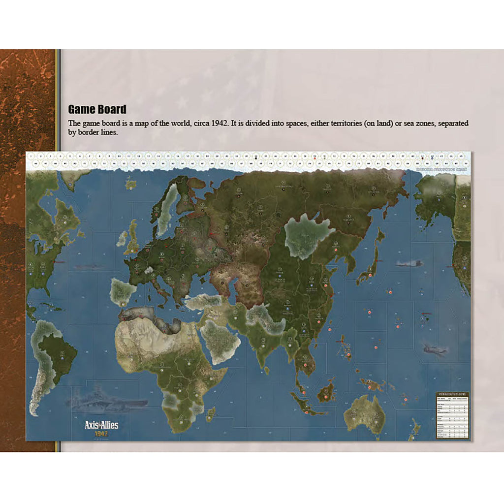 Axis & Allies: 1942 Second Edition - WWII War Miniatures Strategy Boar