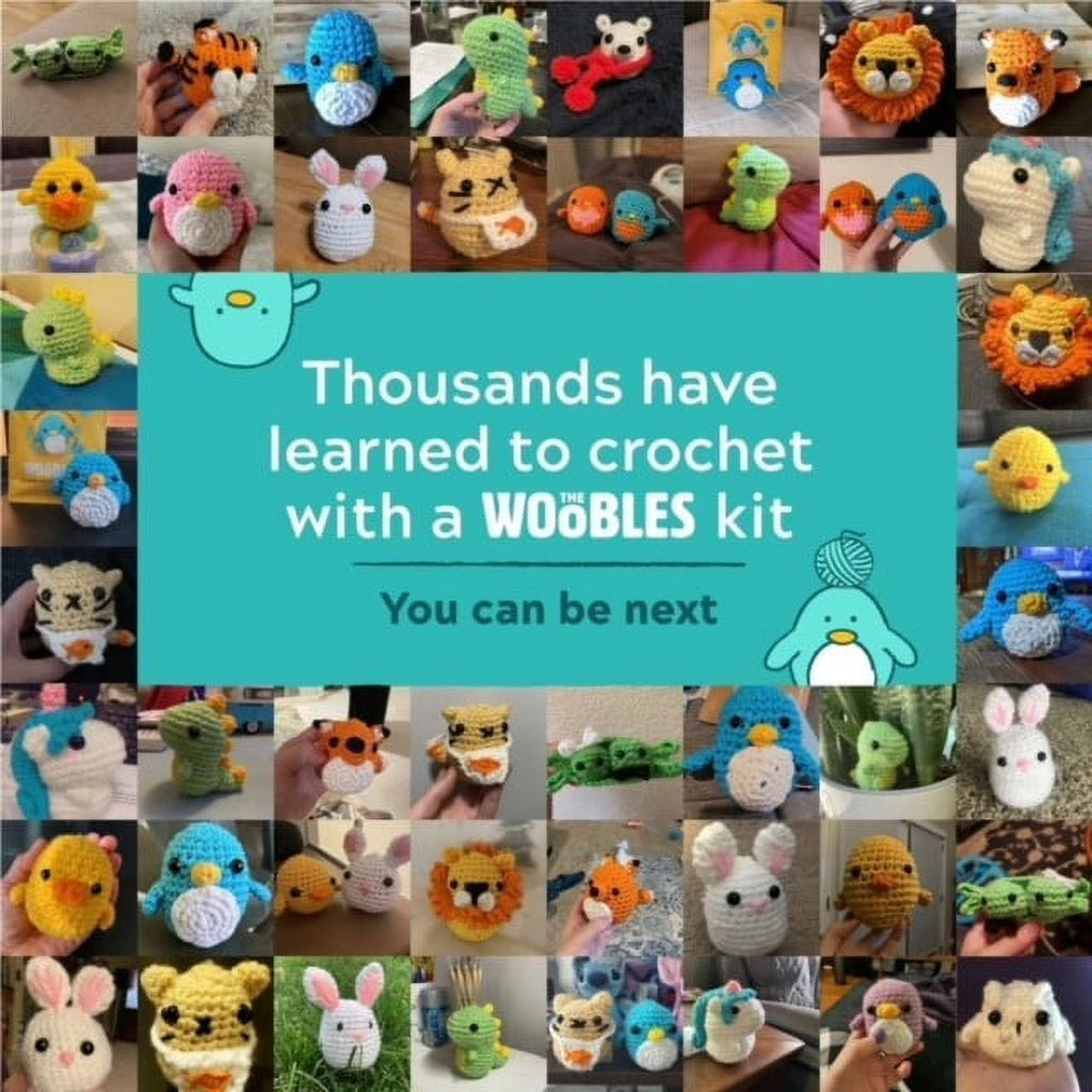 The Woobles Beginner Crochet Amigurumi Kits - Penguin