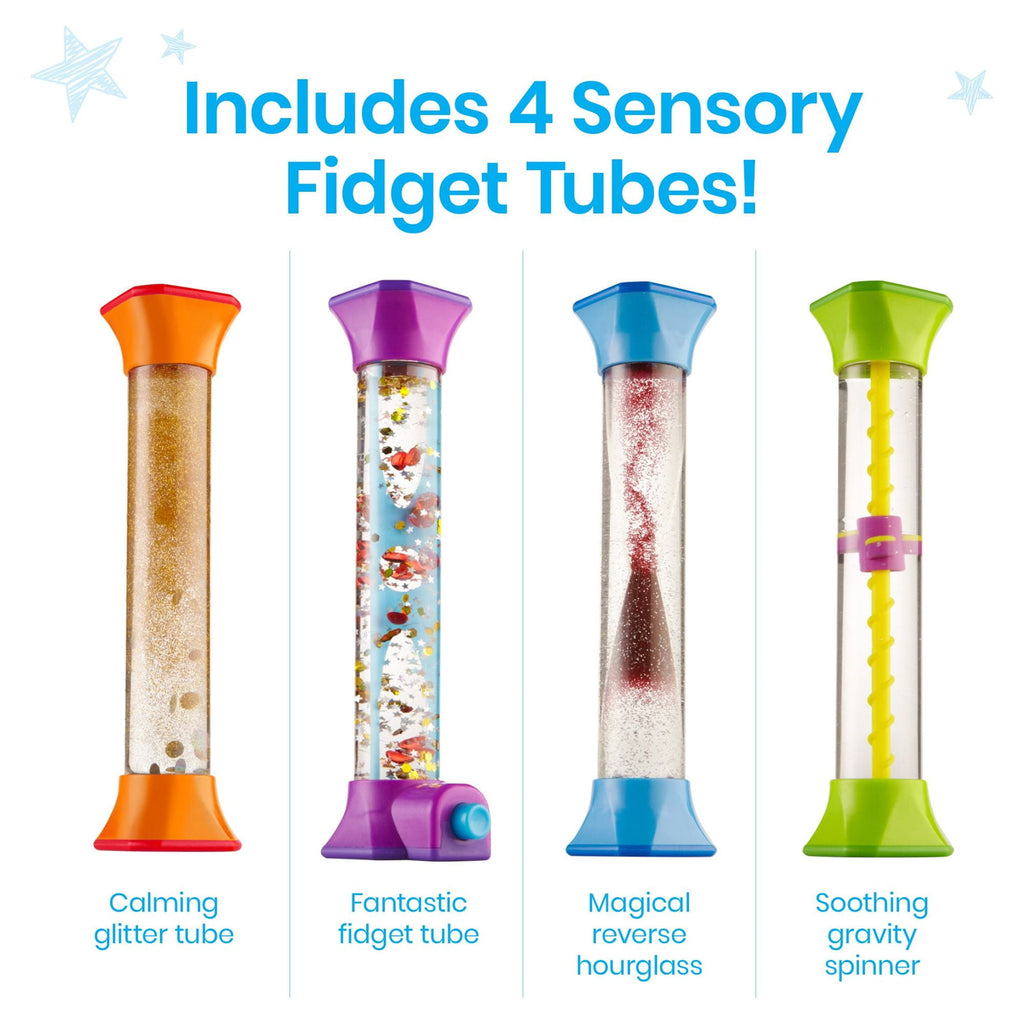 Sensory Fidget Tubes (Set of 4)