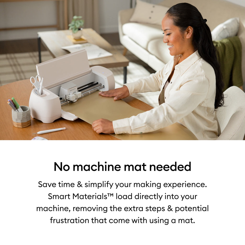 Cricut Smart Vinyl Matless Permanent Vinyl (3 ft), Black, 13 x36, Roll