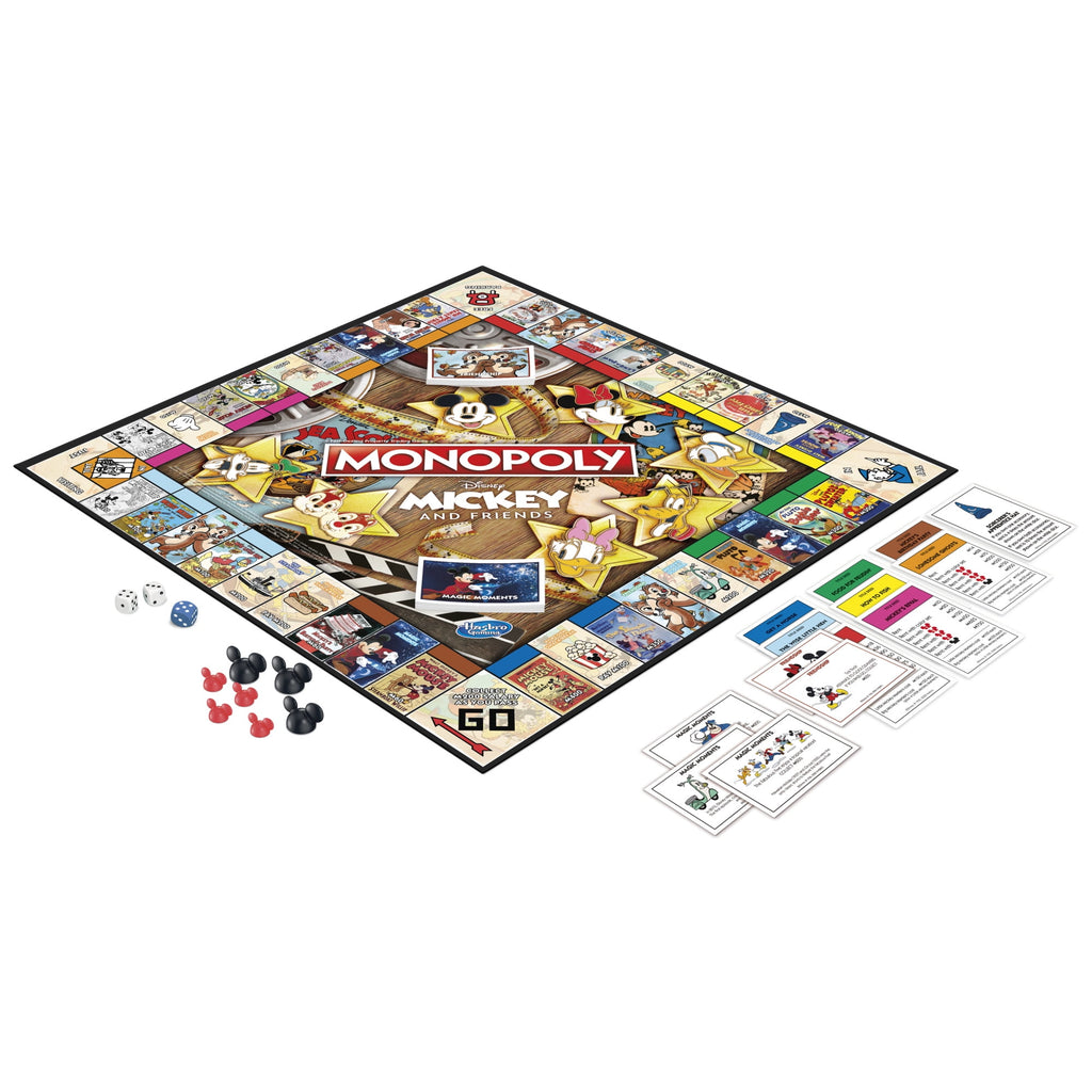 Monopoly Disney Mickey and Friends Edition Board Game for kids and Fam
