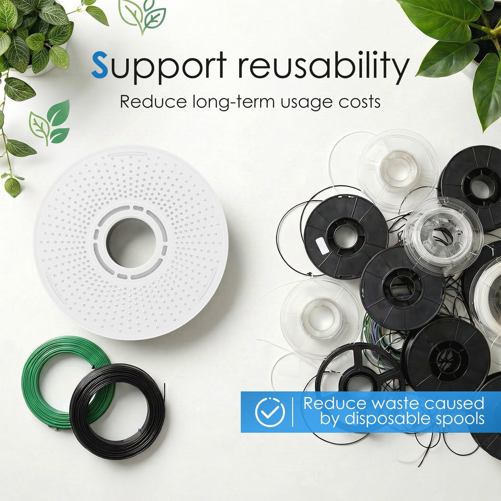 Reusable 3D Printer Filament Spool for Bambu Lab P1S P1P A1 X1C - 2Pcs