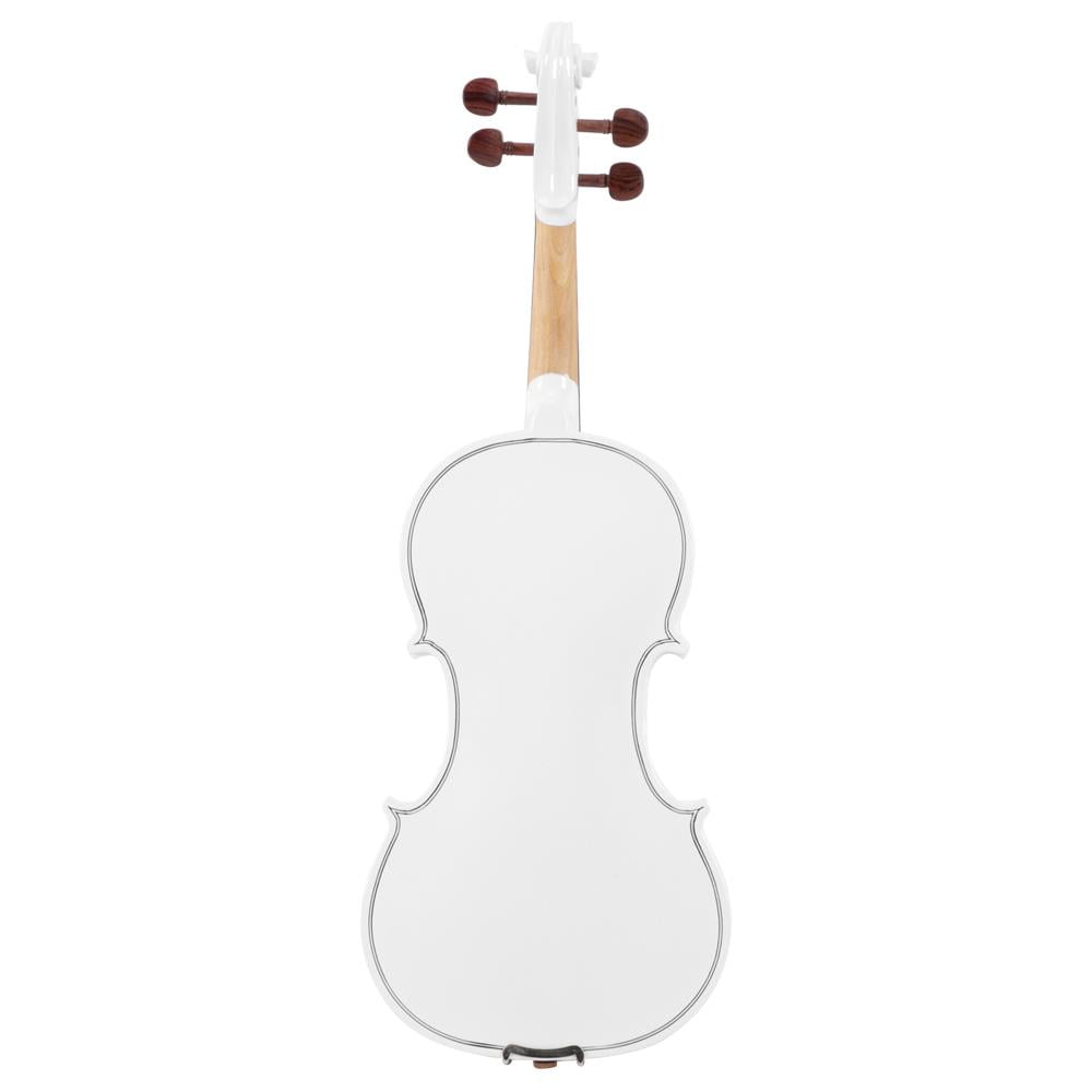 Glarry 4/4 Violin for Beginner with Case, Bow,Shoulder, Matte White