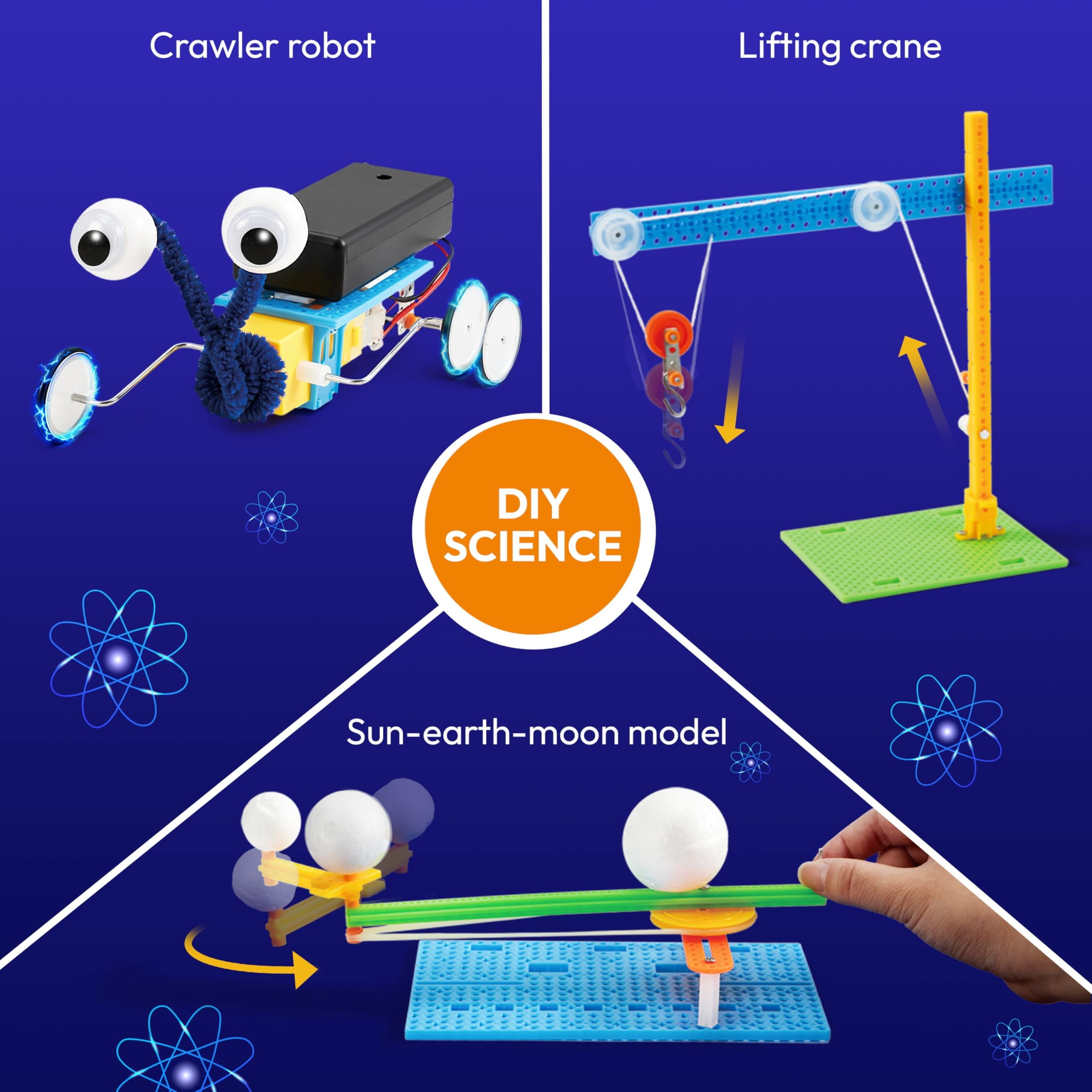 Joyfy Science Kits 6 in 1 Electric Robot Building Kit STEM Educational