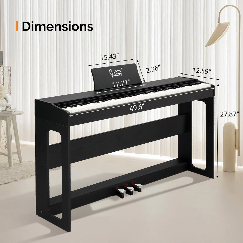 Zimtown Digital Piano 88-Key Home Full Weighted Hammer Heavy Action fo
