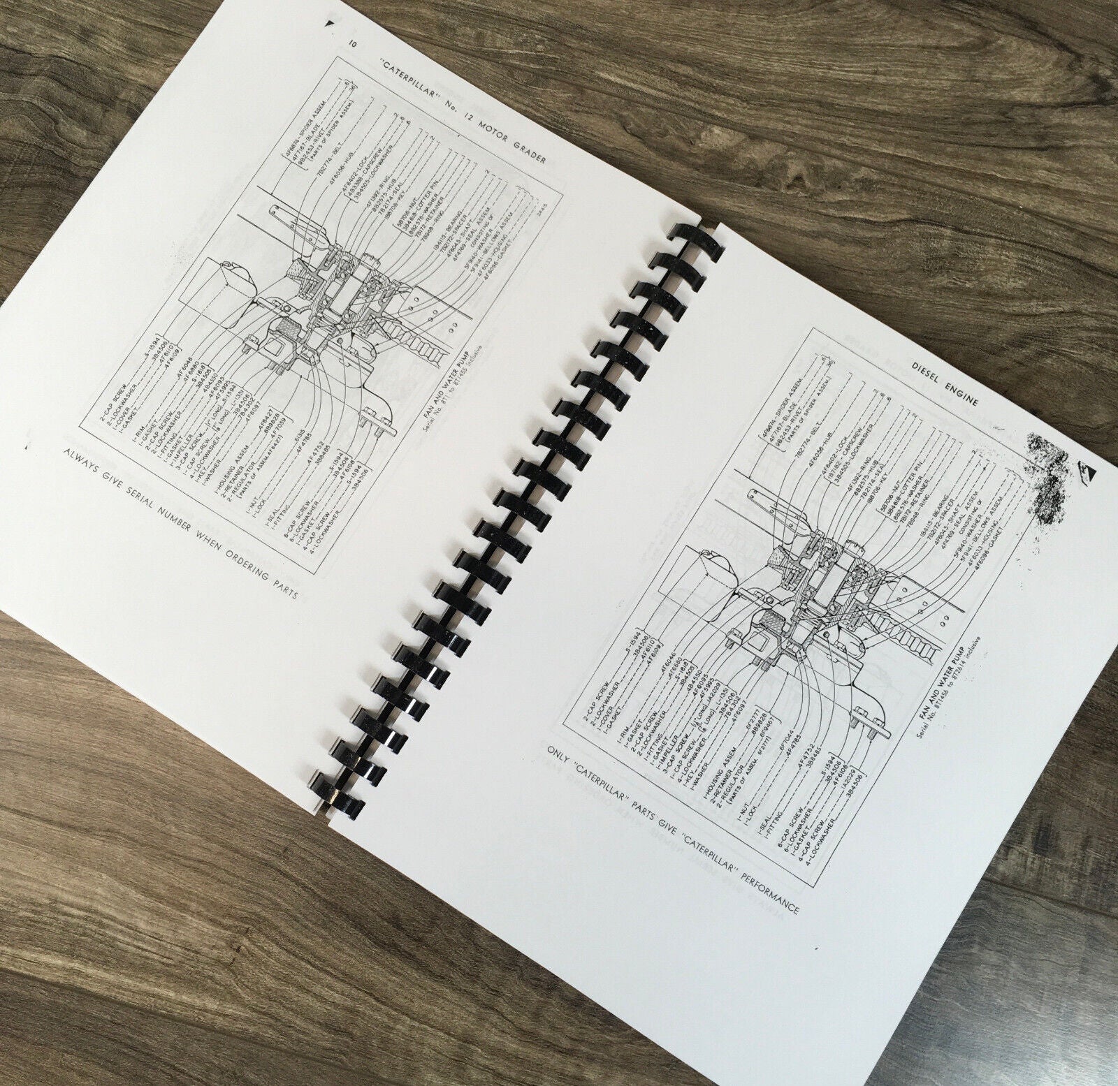 CATERPILLAR 12 MOTOR GRADER SERVICE PARTS MANUAL SET REPAIR SHOP BOOK