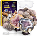 National Geographic: Break-Open 15 Premium Geodes Science Kit (Ages 8+)