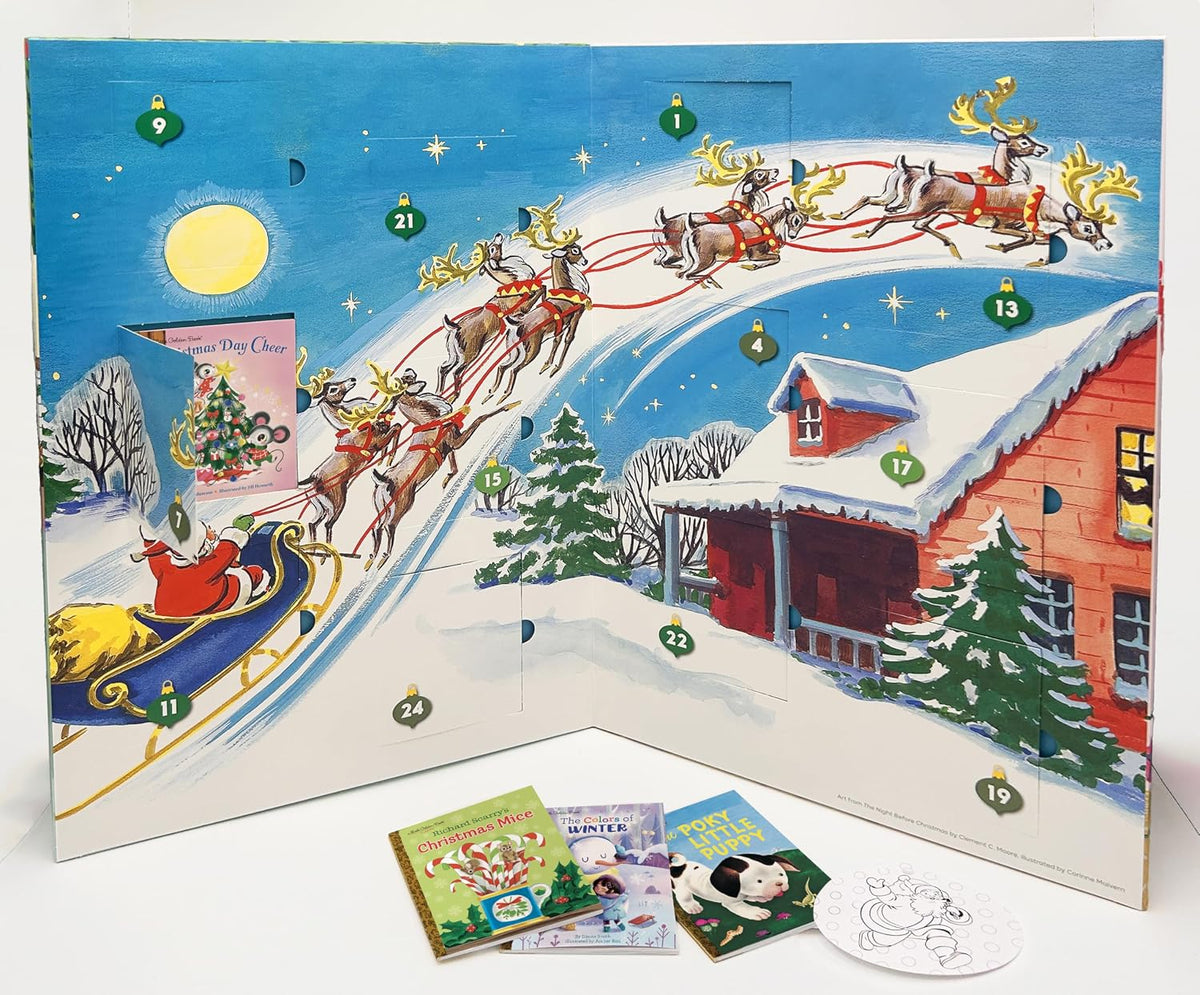 Little Golden Books Advent Calendar: Countdown to Christmas: With 24 Winter Holiday Books