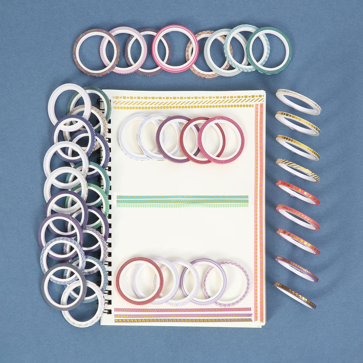 Mr. Pen- Washi Tape Set, 21 Rolls, Assorted Sizes, Floral