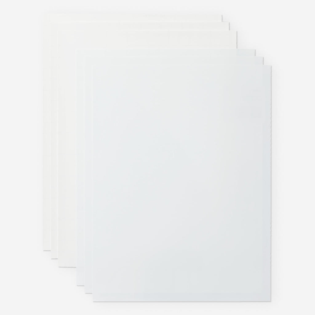 Cricut Waterproof Sticker Set - US Letter (6 ct), White, 8.5" x 11", S