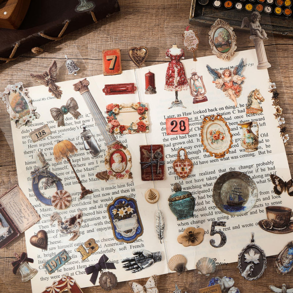 750 Pcs Stickers for Scrapbooking,Christmas Self-Adhesive Scrapbook Sticker