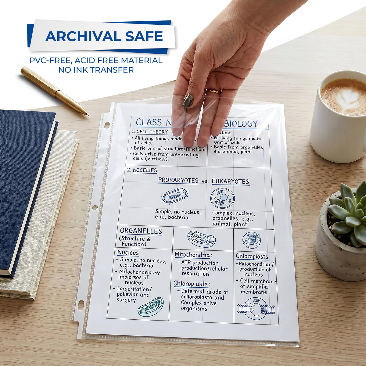 Samsill 200 Pack Heavy Duty Sheet Protectors, Non-Glare, 8.5x11 Inch Page Protectors for 3 Ring Binder, Letter Size Protectors, Reinforced Holes, Non-Glare Protector, Top Loading, Acid Free