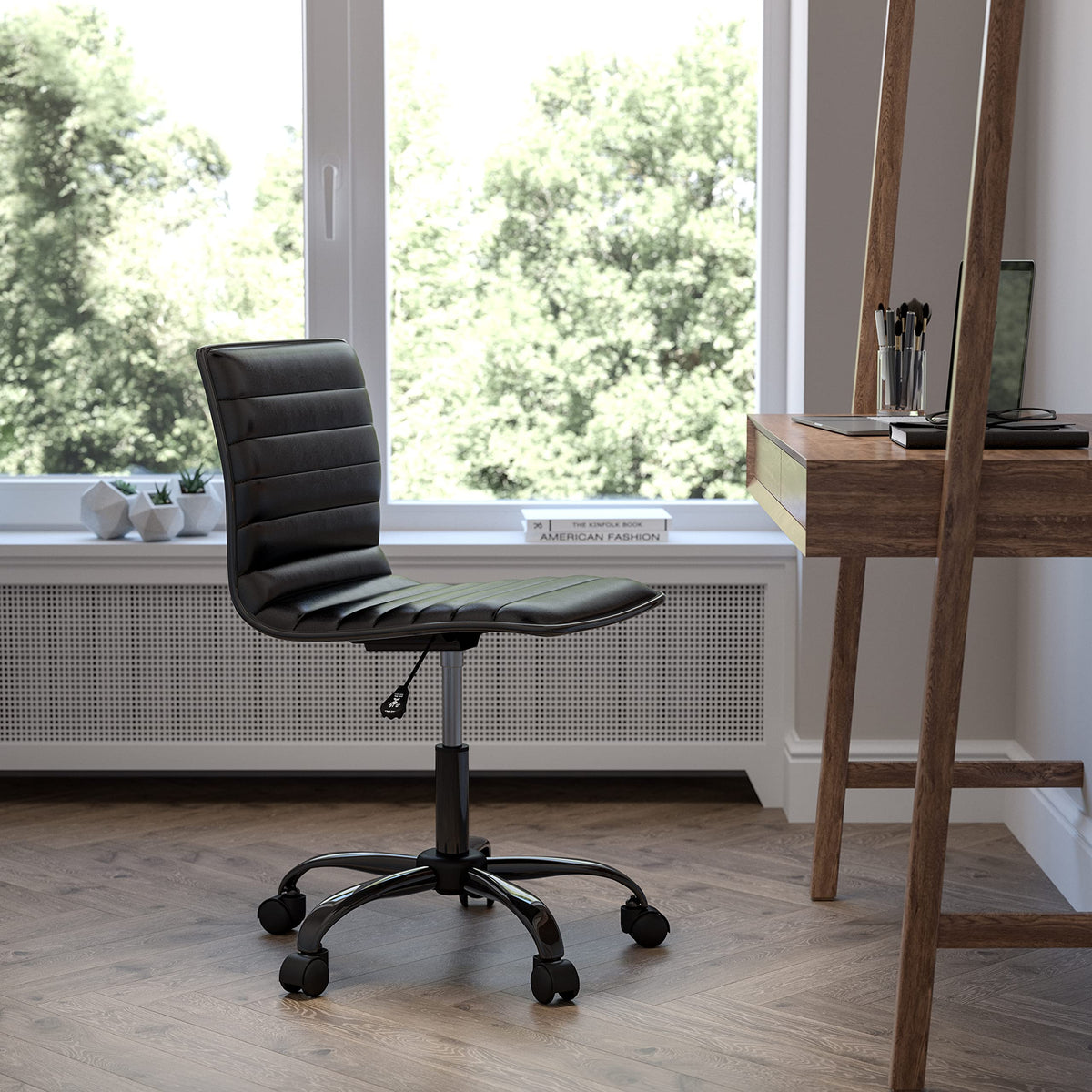 Flash Furniture Swivel Office Chair, Black