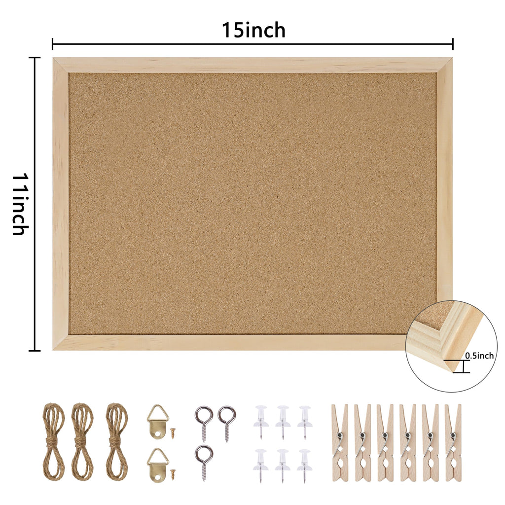 DAHAPYBOO Framed Cork Bulletin Board