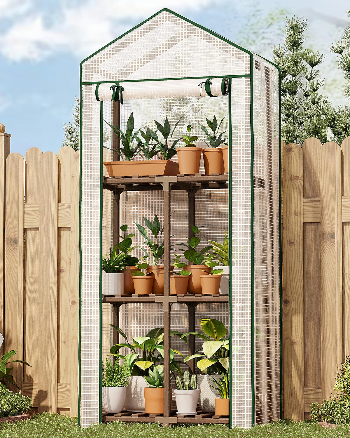 Bamworld 2- and 3-Tier Mini Greenhouse with Optional Grow Light