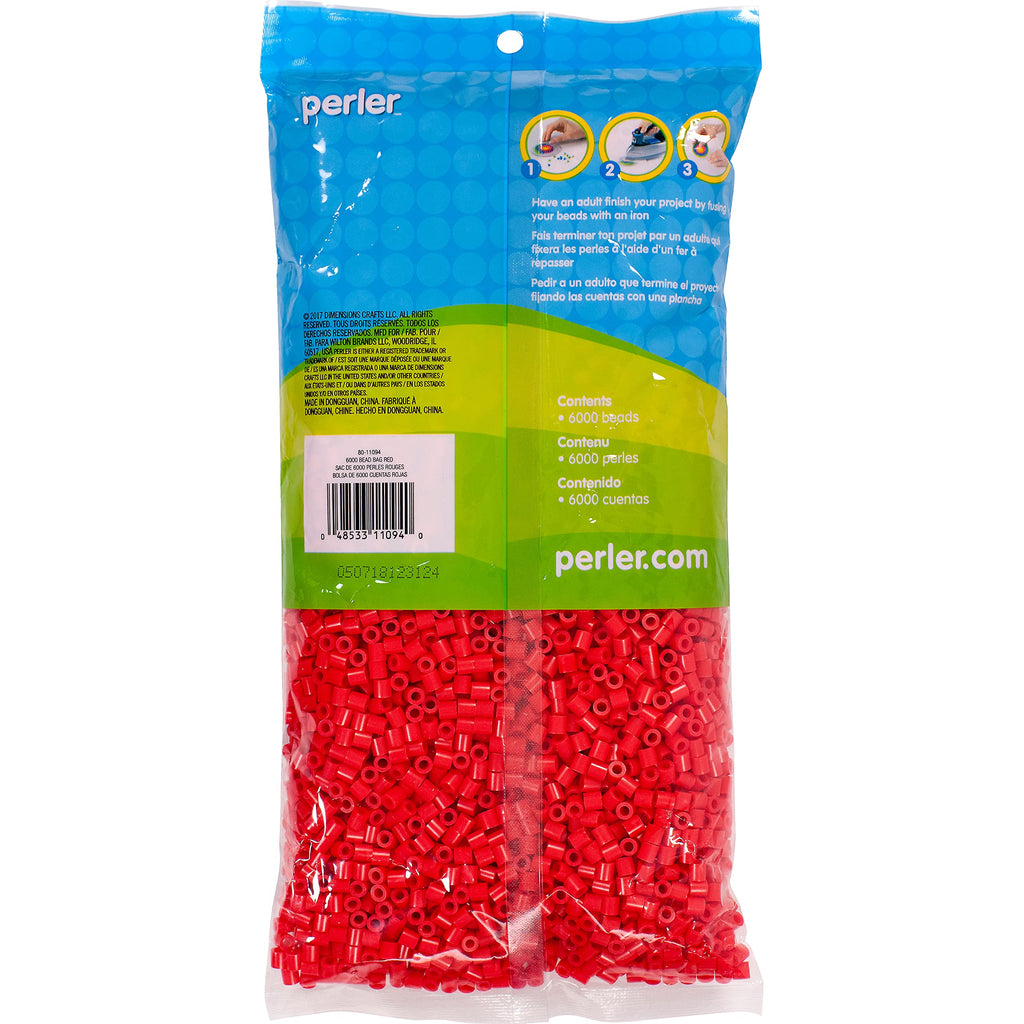 Perler Beads Fuse Beads for Crafts, Black, Small, 6000pcs