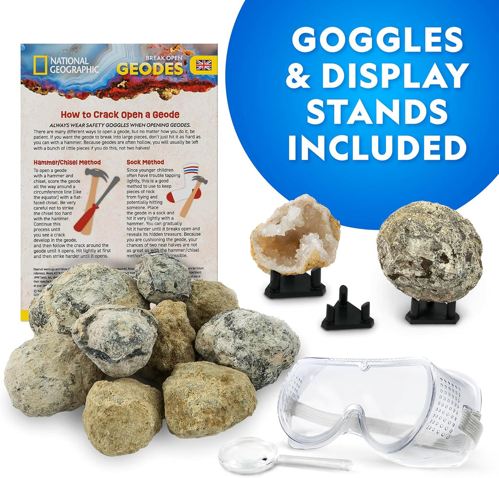 National Geographic: Break-Open 15 Premium Geodes Science Kit (Ages 8+)
