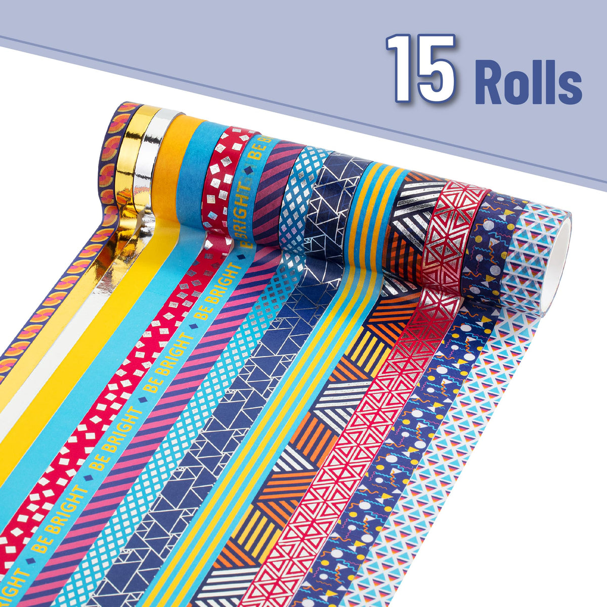 Mr. Pen- Washi Tape Set, 21 Rolls, Assorted Sizes, Floral