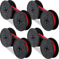 Tenare 4 Pairs Universal Typewriter Ribbon, Calculator Ribbon, Red, Black